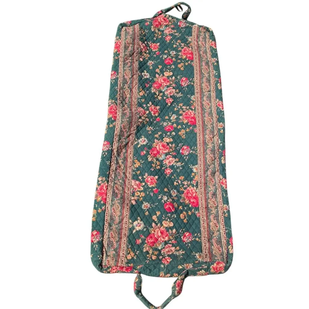 Vintage Vera Bradley Greenbriar Travel‎ Folding Garment Bag Floral Made USA